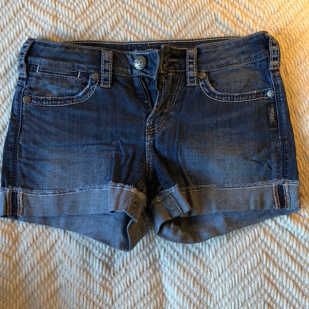 Silver “Toni” Shorts